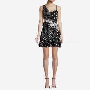 BCBG Maxazria - Polka Dot Ruffle Dress - NWT - Size 12